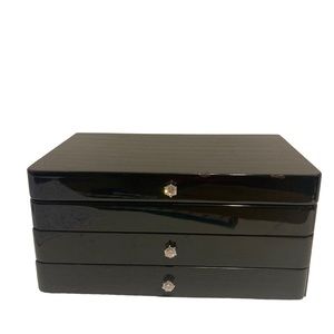 Vintage Large Wooden Deluxe Jewelry Box!